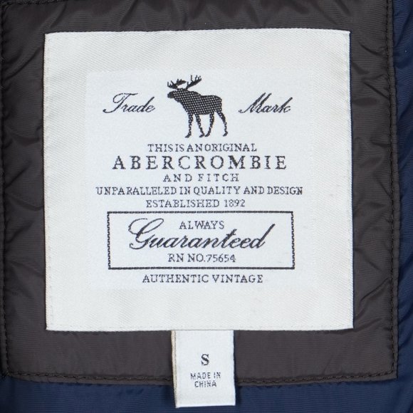 Abercrombie & Fitch Puffer Coat In Taupe Size S - Picture 14 of 14